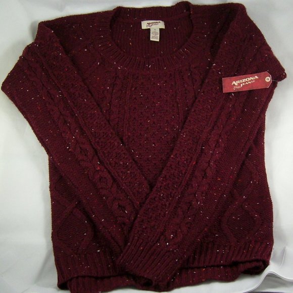 Arizona Jean Co. Burgundy Long Sleeve Sweater - Picture 2 of 4